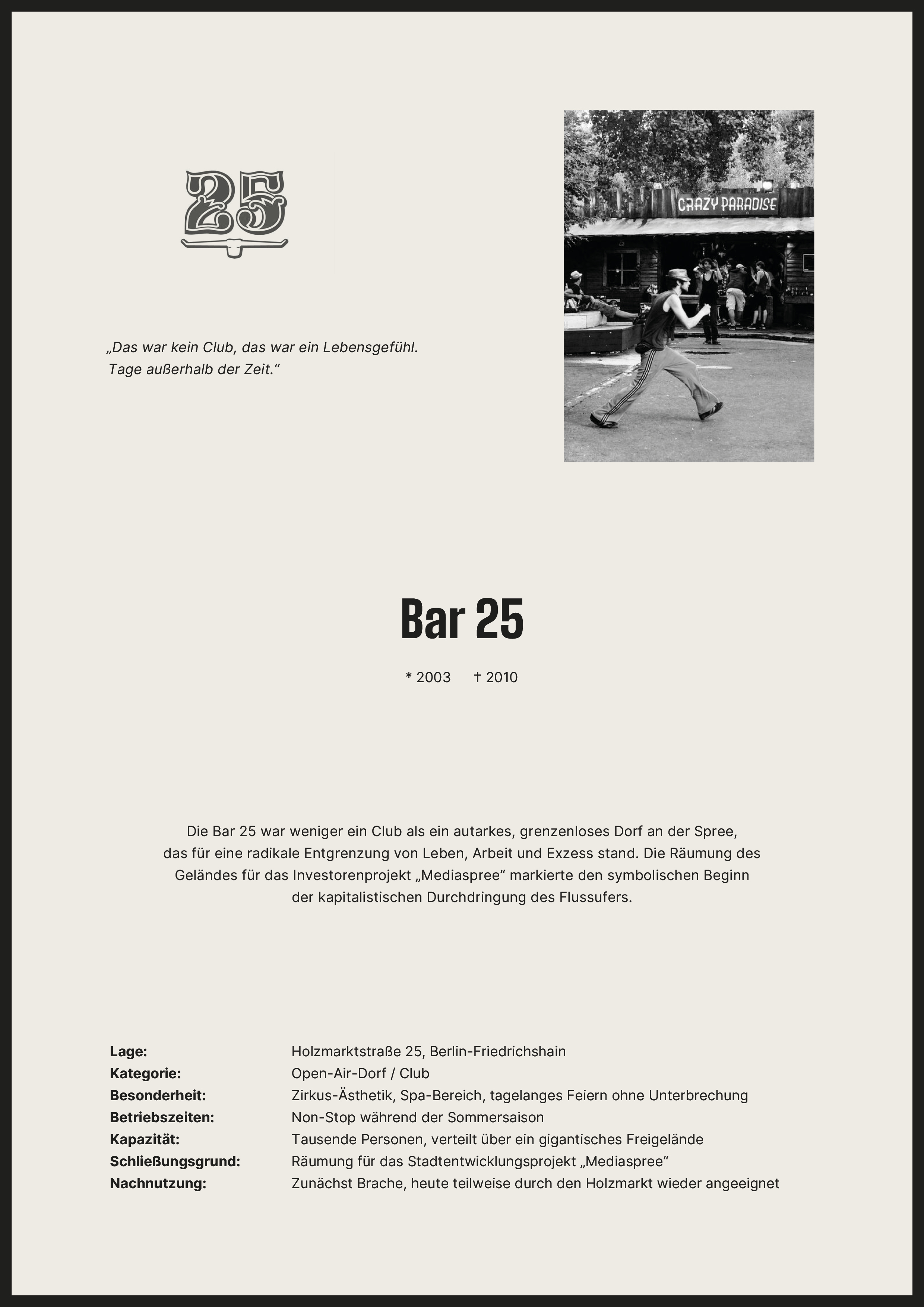 Traueranzeige Bar25